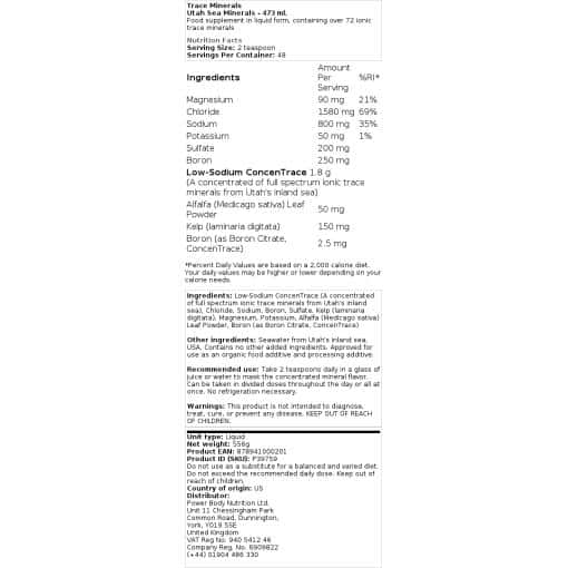 Trace Minerals - Utaher Halbmineralwasser - 473 ml – Bild 2