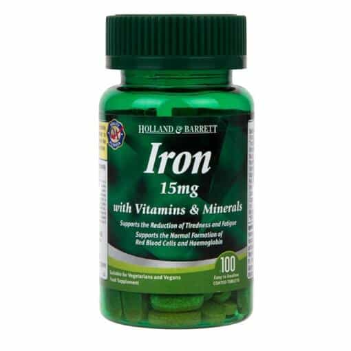 Iron 15mg with Vitamins & Minerals - 100 caplets