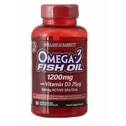 Omega 3 1200mg with Vitamin D3 - 90 softgels