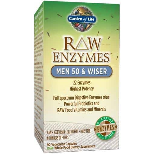 Raw Enzymes Men 50 & Wise - 90 vcaps