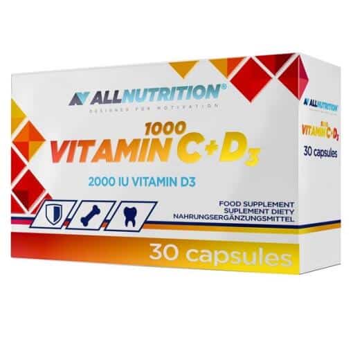 Allnutrition - Vitamin C 1000 + D3 - 30 caps