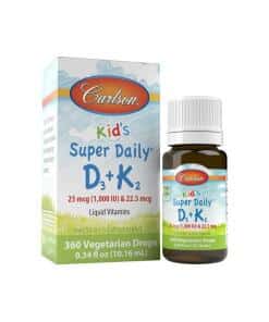 Carlson Labs - Kid's Super Daily D3 + K2 - 10 ml.