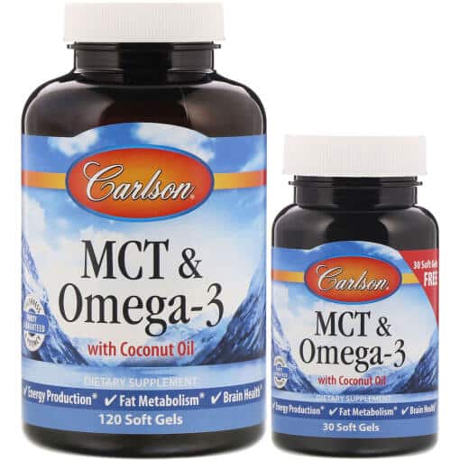 Carlson Labs - MCT & Omega-3 - 120 + 30 softgels