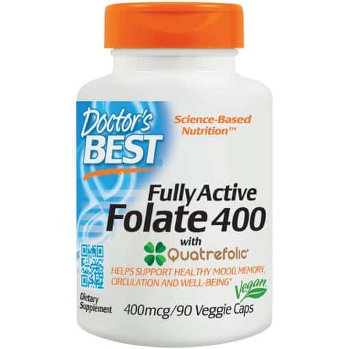 Doctor's Best - Fully Active Folate 400 with Quatrefolic