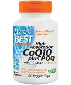 Doctor's Best - High Absorption CoQ10 plus PQQ - 60 vcaps