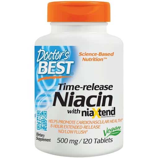 Doctor's Best - Time-release Niacin with niaXtend