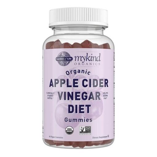 Garden of Life - Mykind Organics Apple Cider Vinegar Diet Gummies - 63 vegan gummies