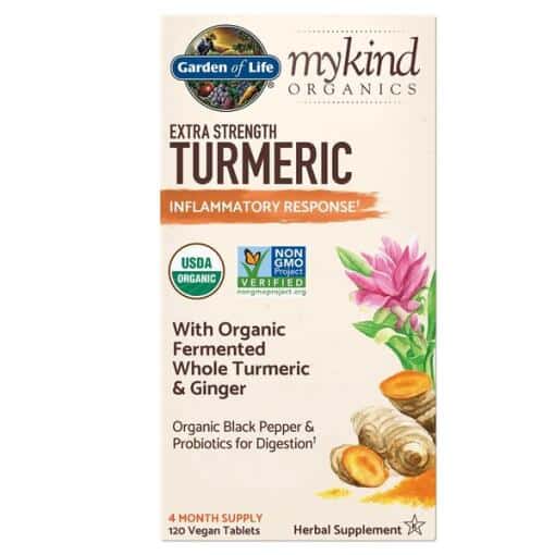 Garden of Life - Mykind Organics Extra Strength Turmeric - 120 vegan tablets