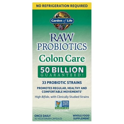 Garden of Life - Raw Probiotics Colon Care - 30 vcaps