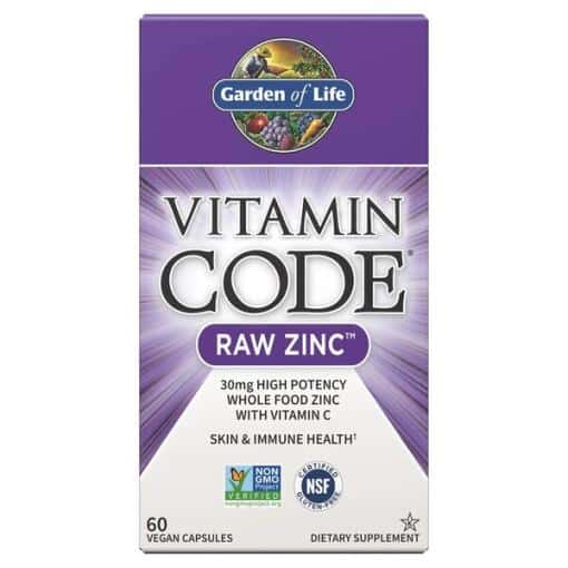 Garden of Life - Vitamin Code Raw Zinc - 60 vegan caps