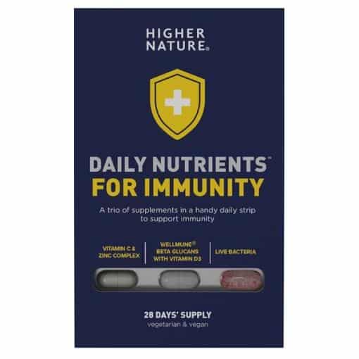 Higher Nature - Daily Nutrients for Immunity - 28 days' supply (caps & tabs)