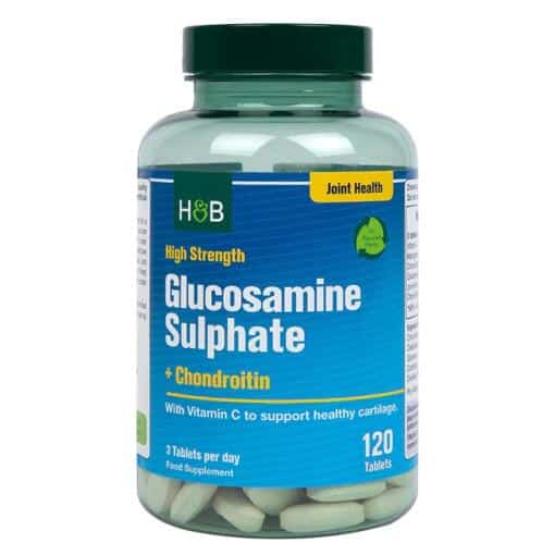Holland & Barrett - High Strength Glucosamine Sulphate + Chondroitin - 120 tabs