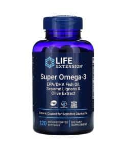 Life Extension - Super Omega-3 EPA/DHA with Sesame Lignans & Olive Extract - 120 enteric coated softgels