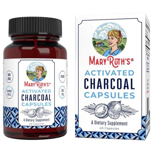 MaryRuth Organics - Activated Charcoal - 40 vcaps