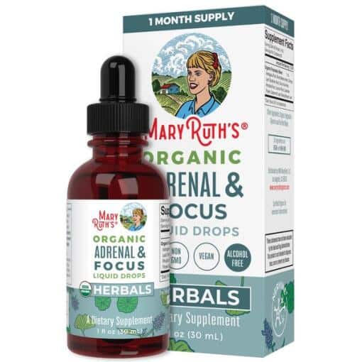 MaryRuth Organics - Organic Adrenal & Focus Liquid Drops - 30 ml.