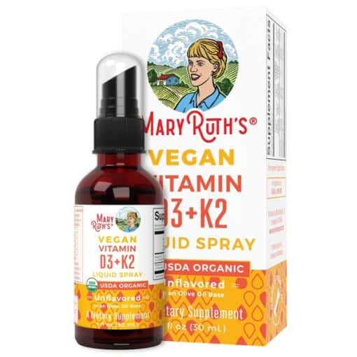 MaryRuth Organics - Vegan Vitamin D3 + K2 - 30 ml.