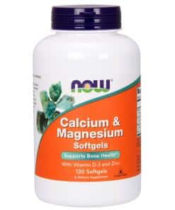 NOW Foods - Calcium & Magnesium with Vit D and Zinc - 120 softgels