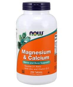 NOW Foods - Magnesium & Calcium with Zinc and Vitamin D3 - 250 tablets