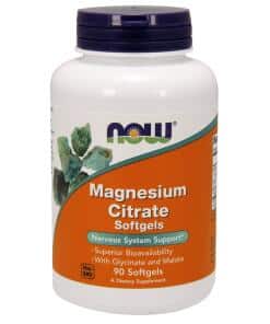 NOW Foods - Magnesium Citrate Softgels - 90 softgels