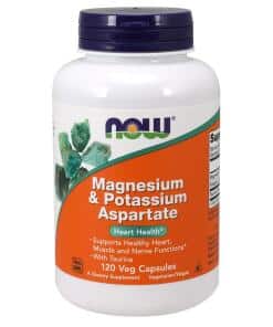NOW Foods - Magnesium & Potassium Aspartate with Taurine - 120 vcaps