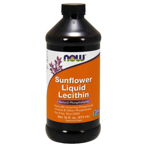 NOW Foods - Sunflower Liquid Lecithin - 473 ml.