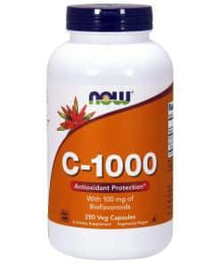 NOW Foods - Vitamin C-1000 with 100mg Bioflavonoids - 250 vcaps