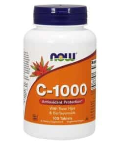 NOW Foods - Vitamin C-1000 with Rose Hips & Bioflavonoids - 100 tablets