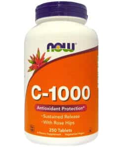 NOW Foods - Vitamin C-1000 with Rose Hips - Sustained Release - 250 tablets