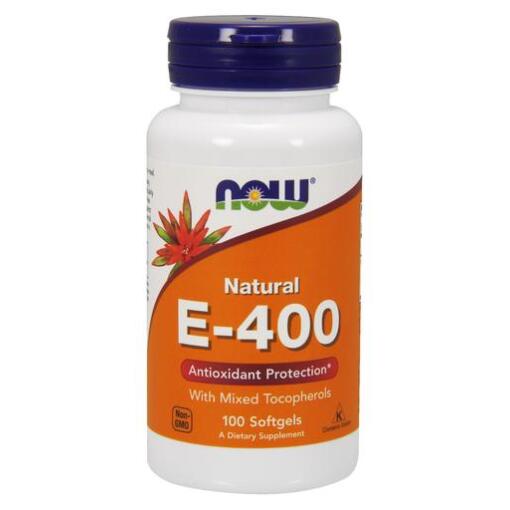 NOW Foods - Vitamin E-400 - Natural (Mixed Tocopherols) - 100 softgels