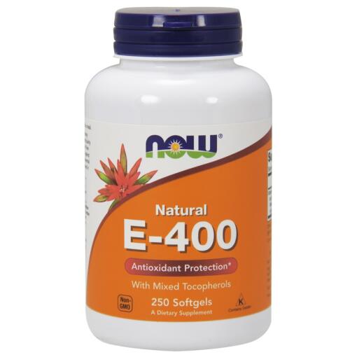 NOW Foods - Vitamin E-400 - Natural (Mixed Tocopherols) - 250 softgels