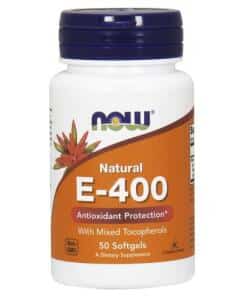 NOW Foods - Vitamin E-400 - Natural (Mixed Tocopherols) - 50 softgels