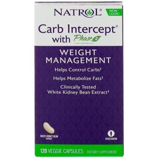 Natrol - Carb Intercept with Phase 2 - 120 vcaps