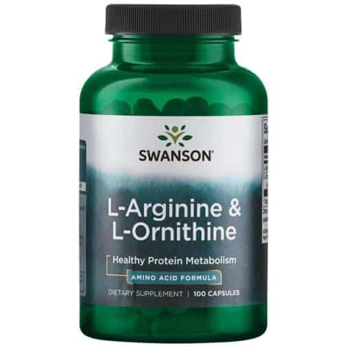 Swanson - L-Arginine & L-Ornithine - 100 caps
