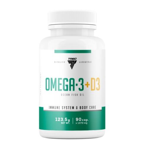 Trec Nutrition - Omega-3 + D3 - 90 caps