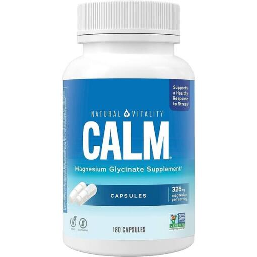 Natural Vitality - Calm Magnesium Glycinate - 180 caps