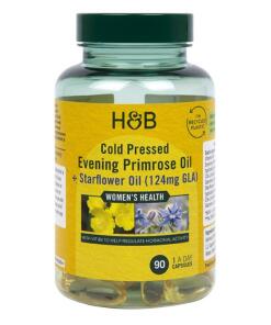 Holland & Barrett - Cold Pressed Evening Primrose Oil + Starflower Oil - 90 caps