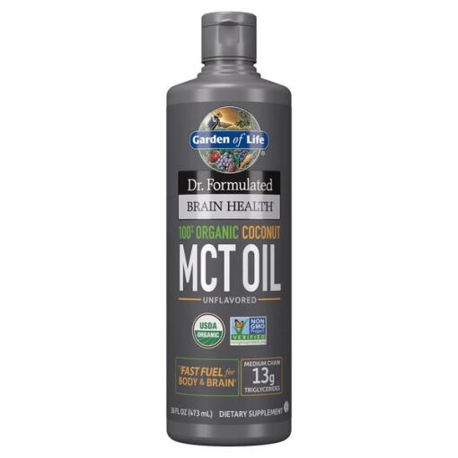 Garden of Life - Dr. Formulated Organic Brain Health MCT Oil - 473 ml.