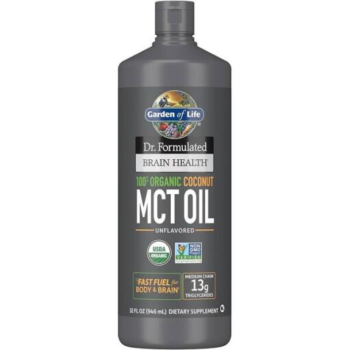 Garden of Life - Dr. Formulated Organic Brain Health MCT Oil - 946 ml.