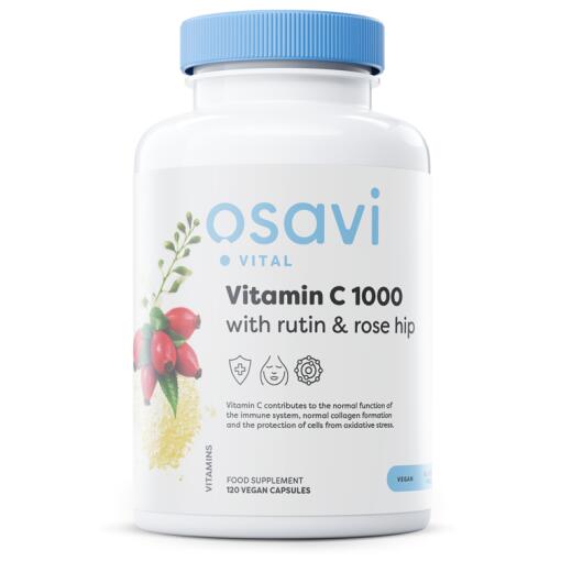 Osavi - Vitamin C1000 with Rutin & Rose Hip - 120 vegan caps
