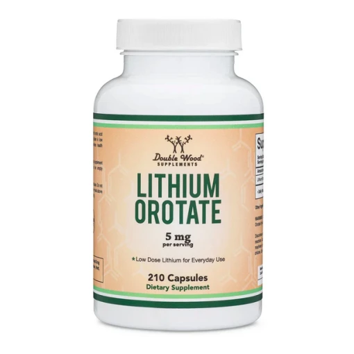 Double Wood - Lithiumorotat 5mg - 210 vegane Kapseln