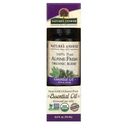Nature's Answer - 100% Pure Alpine Fresh Organic Blend Essential Oil - 15 ml.