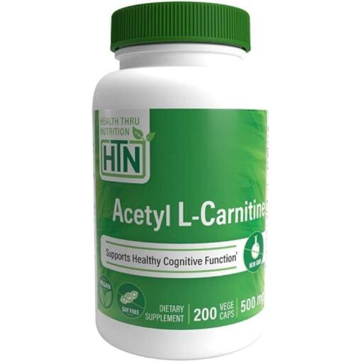 Health Thru Nutrition - Acetyl-L-Carnitin, 500 mg - 200 Kapseln