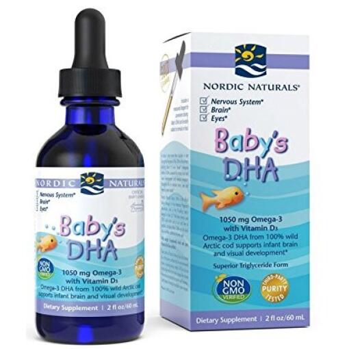 Nordic Naturals - Baby-DHA, 1050 mg Omega-3 mit Vitamin D3 - 60 ml