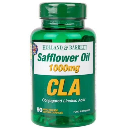 Holland & Barrett - CLA, Safloröl (1000 mg) - 90 Kapseln