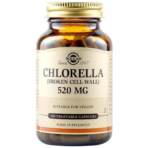 Solgar - Chlorella, 520 mg - 100 vegetarische Kapseln