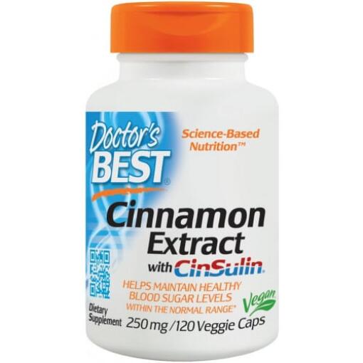 Doctor's Best - Kanelextrakt mit CinSulin, 250 mg - 120 Kapseln – Bild 2