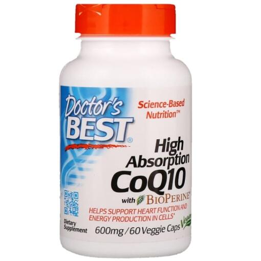 Doctor's Best - Hochabsorbierendes CoQ10 mit BioPerine, 600mg - 60 Kapseln