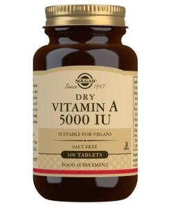 Solgar - Getrocknetes Vitamin A, 5000 IE - 100 Tabletten