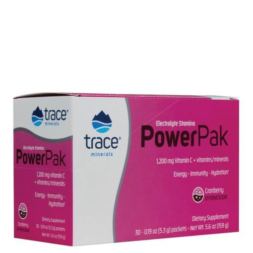 Trace Minerals - Elektrolyt-Stamina Power Pak, Cranberry - 30 Packungen