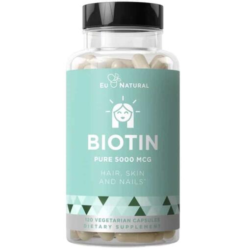 Eu Natural - Biotin, 5000 mcg - 120 Kapseln